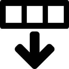 Gui Table Row Below Outline Svg Vector, Free Vectors File